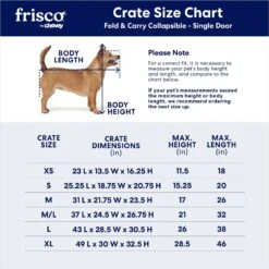 Frisco Heavy Duty Fold & Carry Single Door Collapsible Wire Dog Crate -Dog Supplies Store 109783 PT2. AC SS1800 V1667228771