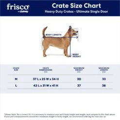 Frisco Ultimate Heavy Duty Steel Metal Single Door Dog Crate -Dog Supplies Store 141213 PT2. AC SS1800 V1667229026