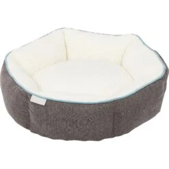 Frisco Sherpa Hexagon Bolster Cat & Dog Bed -Dog Supplies Store 144813 PT2. AC SS1800 V1566404009