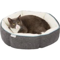 Frisco Sherpa Hexagon Bolster Cat & Dog Bed -Dog Supplies Store 144813 PT5. AC SS1800 V1578443391