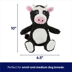 Frisco Cow Textured Plush Squeaky Dog Toy 9 Frisco Cow Textured Plush Squeaky Dog Toy -Dog Supplies Store 147059 PT1. AC SS1800 V1691776574
