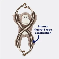 Frisco Monkey Plush With Rope Squeaky Dog Toy 9 Frisco Monkey Plush With Rope Squeaky Dog Toy -Dog Supplies Store 147067 PT2. AC SS1800 V1678723896