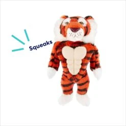Frisco Tiger Muscle Plush Squeaky Dog Toy 10 Frisco Tiger Muscle Plush Squeaky Dog Toy -Dog Supplies Store 147080 PT2. AC SS1800 V1695670751
