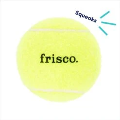 Frisco Fetch Squeaky Tennis Ball Dog Toy -Dog Supplies Store 152803 PT2. AC SS1800 V1691776693