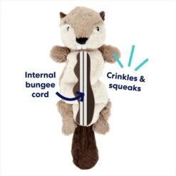 Frisco Beaver Bungee Plush Squeaky Dog Toy -Dog Supplies Store 152824 PT2. AC SS1800 V1686579686