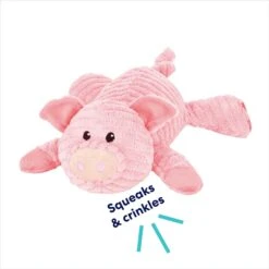 Frisco Corduroy Plush Squeaking Pig Dog Toy -Dog Supplies Store 152832 PT2. AC SS1800 V1692020044