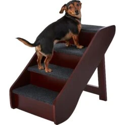 Frisco Deluxe Foldable Wooden Carpeted Cat & Dog Stairs -Dog Supplies Store 156781 PT4. AC SS1800 V1569621467