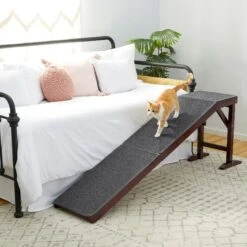 Frisco Deluxe Wooden Carpeted Cat & Dog Ramp -Dog Supplies Store 156784 PT4. AC SS1800 V1579102085