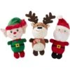 Frisco Holiday Santa's Helpers Plush Squeaky Dog Toy, 3 Count -Dog Supplies Store 164633 MAIN. AC SS1800 V1694813220
