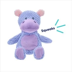 Frisco Hippo Textured Plush Squeaky Dog Toy -Dog Supplies Store 174697 PT2. AC SS1800 V1695659158