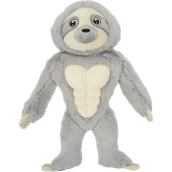 Frisco Sloth Muscle Plush Squeaky Dog Toy