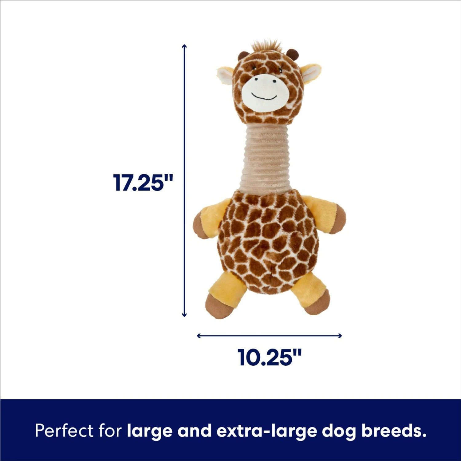 Frisco Giraffe Bobberz Plush Squeaky Dog Toy 4 Frisco Giraffe Bobberz Plush Squeaky Dog Toy - Image 2
