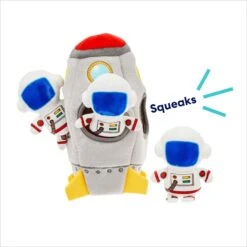 Frisco Rocket Ship Hide & Seek Puzzle Plush Squeaky Dog Toy -Dog Supplies Store 174753 PT3. AC SS1800 V1695670718