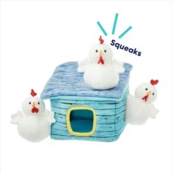 Frisco Chicken Coop Hide & Seek Puzzle Plush Squeaky Dog Toy -Dog Supplies Store 174755 PT3. AC SS1800 V1691783971
