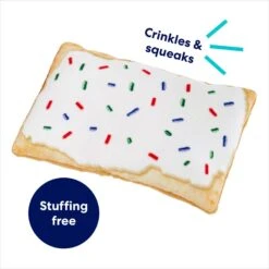 Frisco Frosted Pastry Stuffing-Free Flat Plush Squeaky Dog Toy -Dog Supplies Store 213812 PT2. AC SS1800 V1686580151