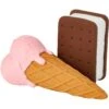 Frisco Ice Cream Sandwich & Ice Cream Cone Latex Squeaky Dog Toy -Dog Supplies Store 213840 MAIN. AC SS1800 V1590069381