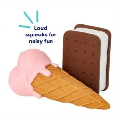 Frisco Ice Cream Sandwich & Ice Cream Cone Latex Squeaky Dog Toy 9 Frisco Ice Cream Sandwich & Ice Cream Cone Latex Squeaky Dog Toy -Dog Supplies Store 213840 PT2. AC SS1800 V1695748351