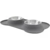 Frisco Silicone Stainless Steel Double Diner Dog & Cat Bowl 1 Frisco Silicone Stainless Steel Double Diner Dog & Cat Bowl -Dog Supplies Store 215990 MAIN. AC SS1800 V1591020093
