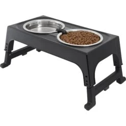 Frisco Stainless Steel Bowls With Adjustable Elevated Holder 9 Frisco Stainless Steel Bowls With Adjustable Elevated Holder -Dog Supplies Store 216015 PT2. AC SS1800 V1591020383