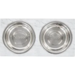 Frisco Marble Print Stainless Steel Double Elevated Dog Bowl -Dog Supplies Store 216017 PT3. AC SS1800 V1591020397