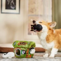 Frisco Halloween Haunted Shack Hide & Seek Puzzle Plush Squeaky Dog Toy -Dog Supplies Store 218598 PT6. AC SS1800 V1597599360