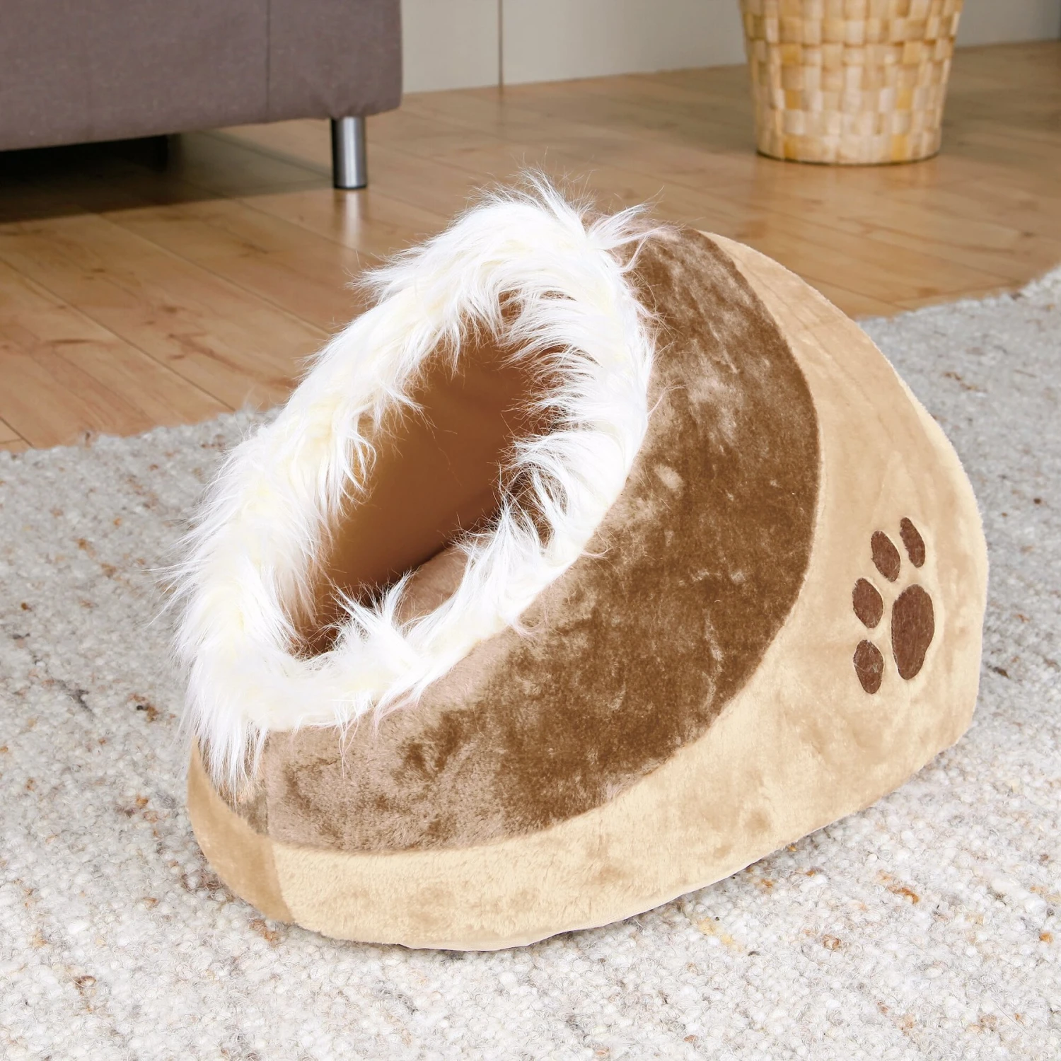 TRIXIE Minou Cuddly Cave Dog & Cat Bed 8 TRIXIE Minou Cuddly Cave Dog & Cat Bed - Image 6