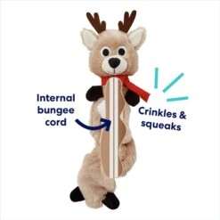 Frisco Holiday Reindeer Bungee Plush Squeaky Dog Toy 9 Frisco Holiday Reindeer Bungee Plush Squeaky Dog Toy -Dog Supplies Store 228555 PT2. AC SS1800 V1694809545