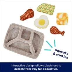Frisco Microwave Dinner Interactive Plush Squeaky Dog Toy -Dog Supplies Store 230343 PT3. AC SS1800 V1695748442