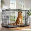 Frisco Heavy Duty Enhanced Lock Double Door Fold & Carry Wire Dog Crate & Mat Kit -Dog Supplies Store 233736 MAIN. AC SS1800 V1667229247