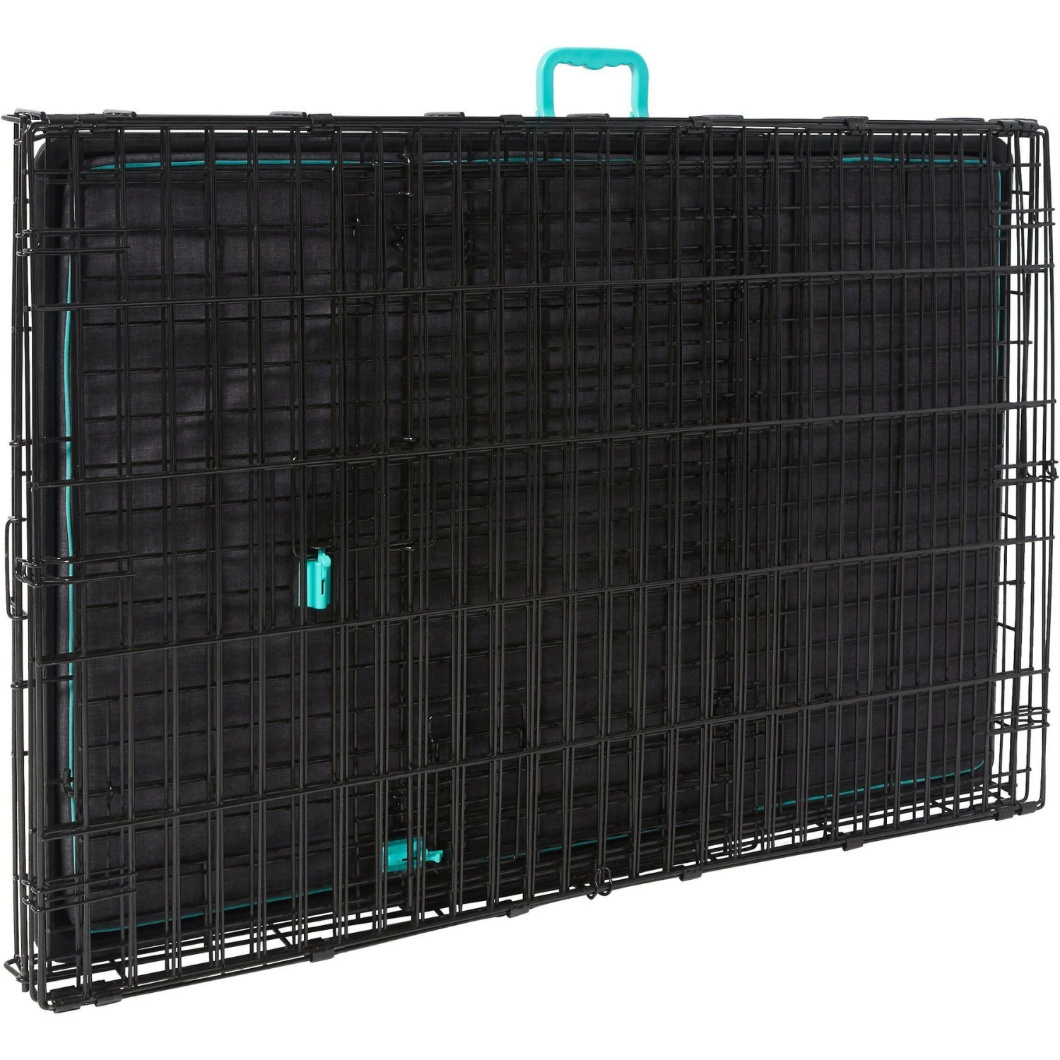 Frisco Heavy Duty Enhanced Lock Double Door Fold & Carry Wire Dog Crate & Mat Kit 9 Frisco Heavy Duty Enhanced Lock Double Door Fold & Carry Wire Dog Crate & Mat Kit - Image 7