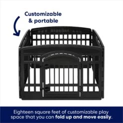 Frisco 4-Panel Dog Exercise Playpen With Door, 24-in -Dog Supplies Store 244546 PT4. AC SS1800 V1603407098