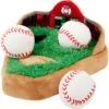Frisco Baseball Hide & Seek Puzzle Plush Squeaky Dog Toy -Dog Supplies Store 252758 MAIN. AC SS1800 V1614373881