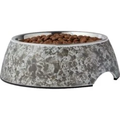 Frisco Black Marble Design Stainless Steel Dog & Cat Bowl -Dog Supplies Store 253048 PT3. AC SS1800 V1616526484