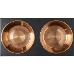 Frisco Copper Stainless Steel Elevated Foldable Double Dog & Cat Bowls -Dog Supplies Store 253060 PT4. AC SS1800 V1616595727