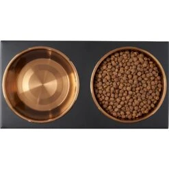 Frisco Copper Stainless Steel Elevated Foldable Double Dog & Cat Bowls -Dog Supplies Store 253060 PT5. AC SS1800 V1616595415