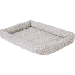 Frisco Fold & Carry Double Door Collapsible Wire Dog Crate & Frisco Gray Basket Weave Dog Crate Mat -Dog Supplies Store 255477 PT3. AC SS1800 V1604096804