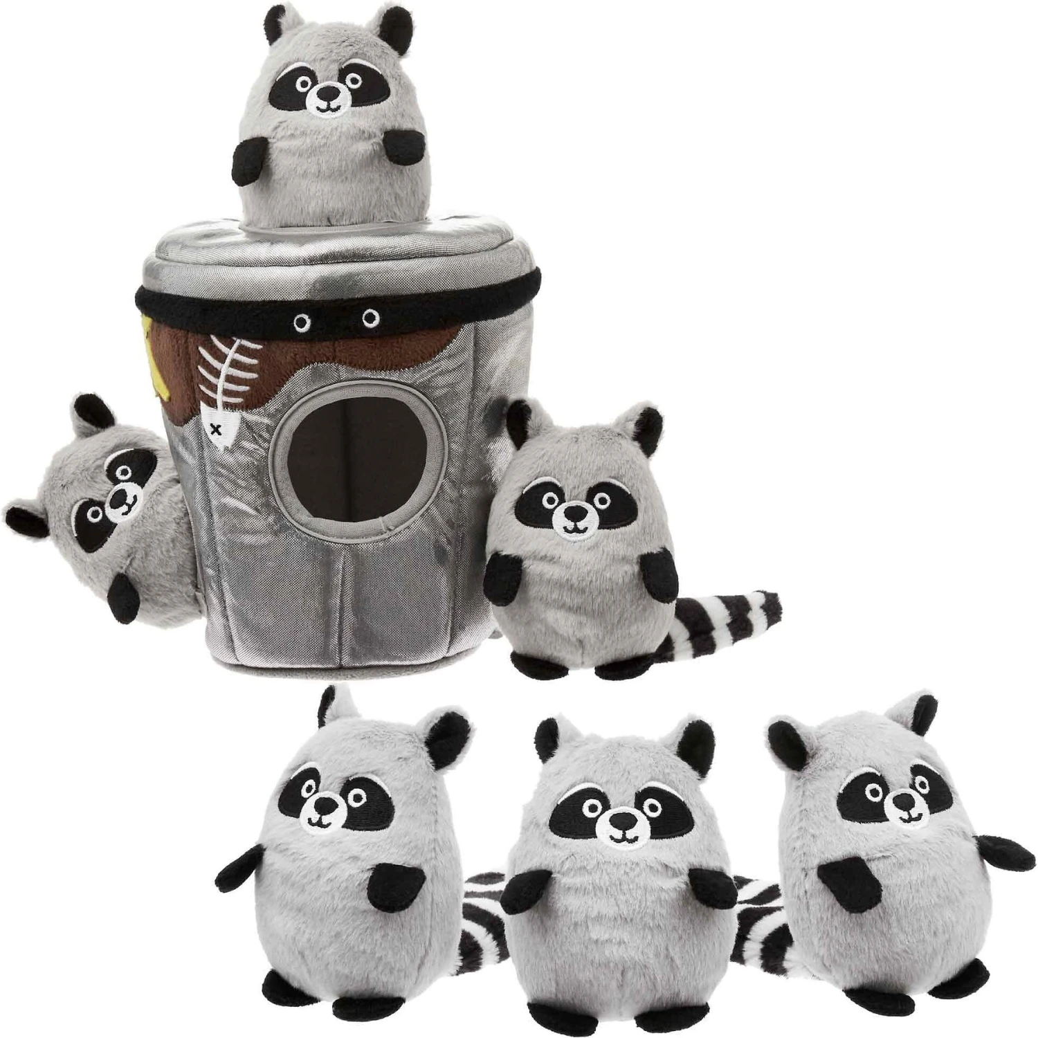 Frisco Trash Can & Raccoons Hide & Seek Puzzle Plush Squeaky Dog Toy & Frisco Trash Can & Raccoons Hide & Seek Puzzle Plush Squeaky Dog Toy Refills 3 Frisco Trash Can & Raccoons Hide & Seek Puzzle Plush Squeaky Dog Toy & Frisco Trash Can & Raccoons Hide & Seek Puzzle Plush Squeaky Dog Toy Refills
