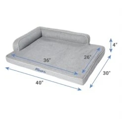 Frisco Faux Linen Corner Personalized Bolster Dog Bed W/Removable Cover, Harbour Blue, XL 10 Frisco Faux Linen Corner Personalized Bolster Dog Bed W/Removable Cover, Harbour Blue, XL -Dog Supplies Store 262161 PT1. AC SS1800 V1615589561