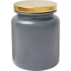 Frisco Modern Gold Rim Ceramic Treat Jar
