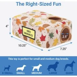 Frisco Fall Box Of Donuts Hide & Seek Puzzle Plush Squeaky Dog Toy -Dog Supplies Store 285639 PT1. AC SS1800 V1636990889