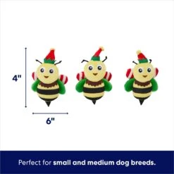 Frisco Holiday Bee Merry Hide & Seek Puzzle Plush Squeaky Dog Toy 10 Frisco Holiday Bee Merry Hide & Seek Puzzle Plush Squeaky Dog Toy -Dog Supplies Store 287099 PT2. AC SS1800 V1695044345