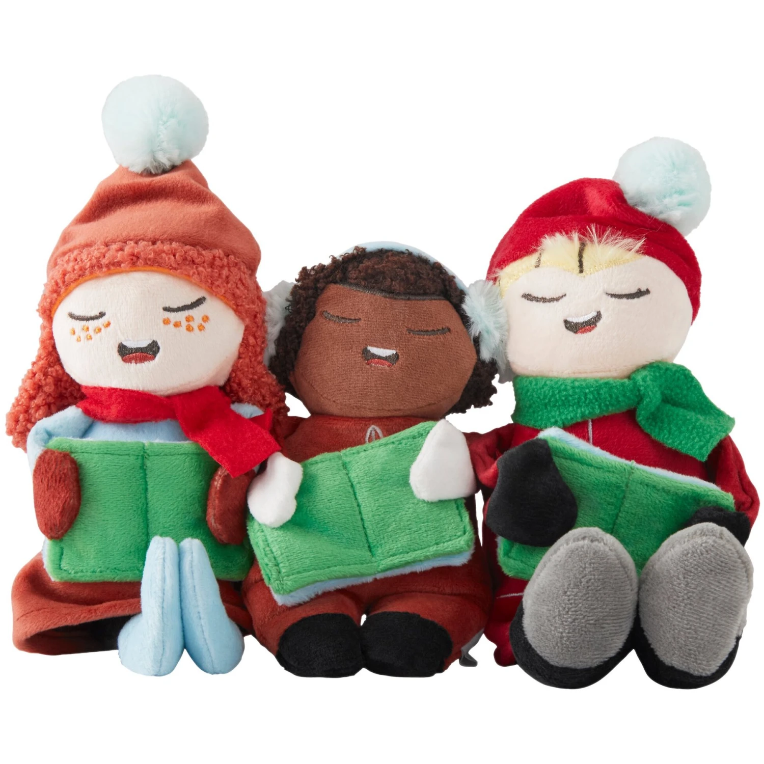 Frisco Holiday Carolers Plush Squeaky Dog Toy, 3 Count 3 Frisco Holiday Carolers Plush Squeaky Dog Toy, 3 Count