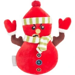 Frisco Holiday Naughty Or Nice Snowman Reversible Plush Squeaky Dog Toy -Dog Supplies Store 287219 PT1. AC SS1800 V1632799890