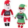 Frisco Holiday Bad Santa & Elf Plush Squeaky Dog Toy -Dog Supplies Store 287223 MAIN. AC SS1800 V1632775375