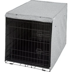 Frisco Faux Linen Dog Crate Cover