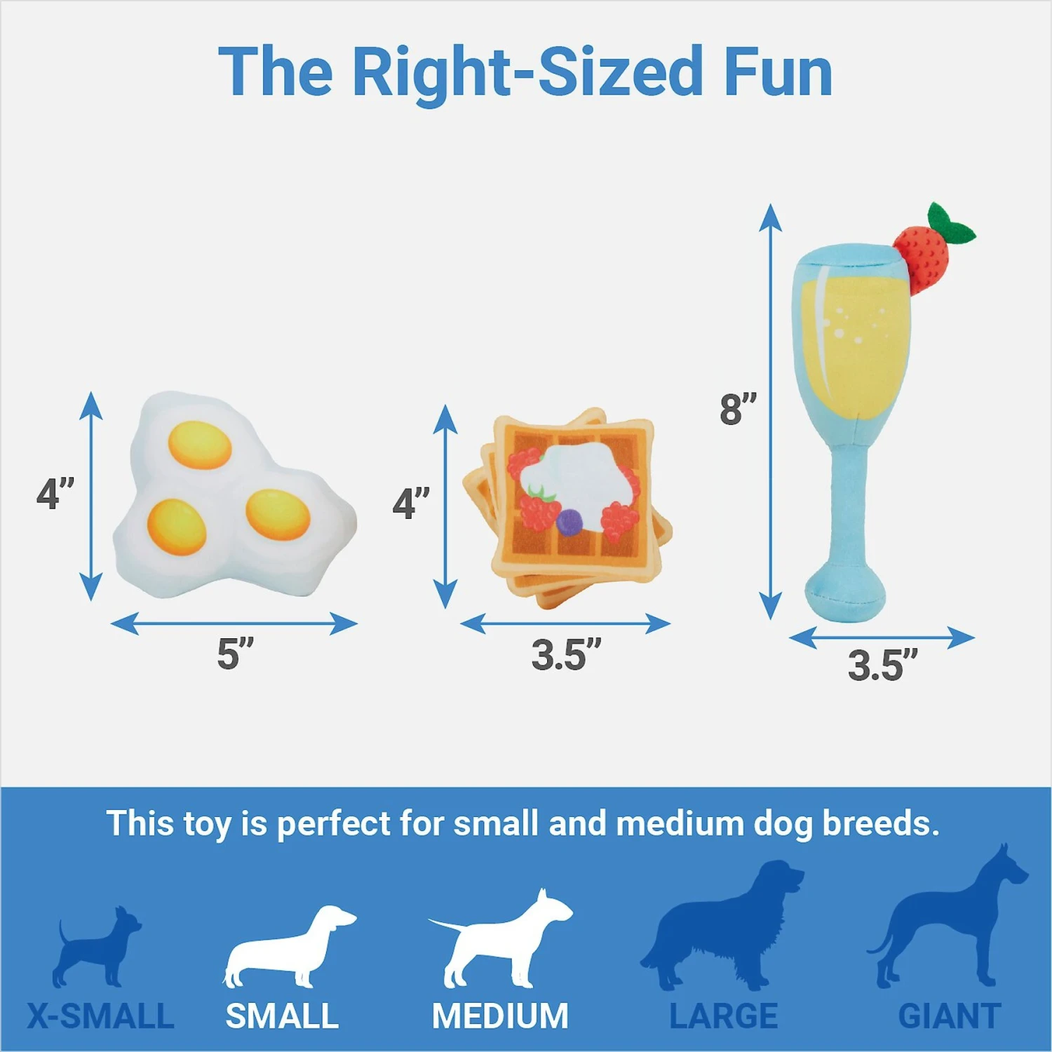 Frisco Brunch Breakfast In Bed Hide & Seek Puzzle Plush Squeaky Dog Toy 5 Frisco Brunch Breakfast In Bed Hide & Seek Puzzle Plush Squeaky Dog Toy - Image 3