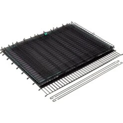 Frisco Heavy Duty Enhanced Lock Sliding Double Door Fold & Carry Wire Dog Crate & Mat Kit, 54 Inch -Dog Supplies Store 297463 PT3. AC SS1800 V1633115391