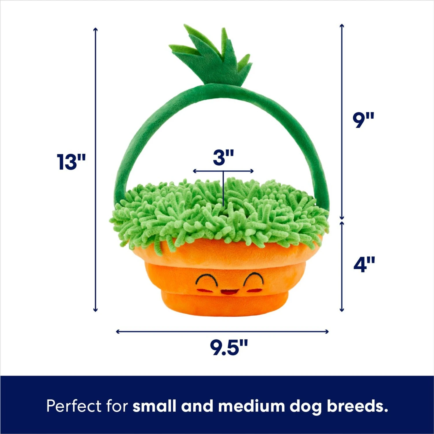 Frisco Easter Basket Hide & Seek Puzzle Plush Squeaky Dog Toy 4 Frisco Easter Basket Hide & Seek Puzzle Plush Squeaky Dog Toy - Image 2