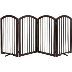 Frisco Arch 4-Panel Solid Wood Dog Gate -Dog Supplies Store 305152 PT2. AC SS1800 V1639669041