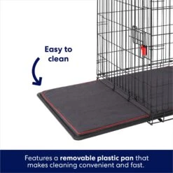 Frisco XX-Large Heavy Duty Enhanced Lock Double Door Wire Dog Crate, Fold & Carry Wire Dog Crate & Mat Kit, 54" -Dog Supplies Store 318116 PT4. AC SS1800 V1634155019